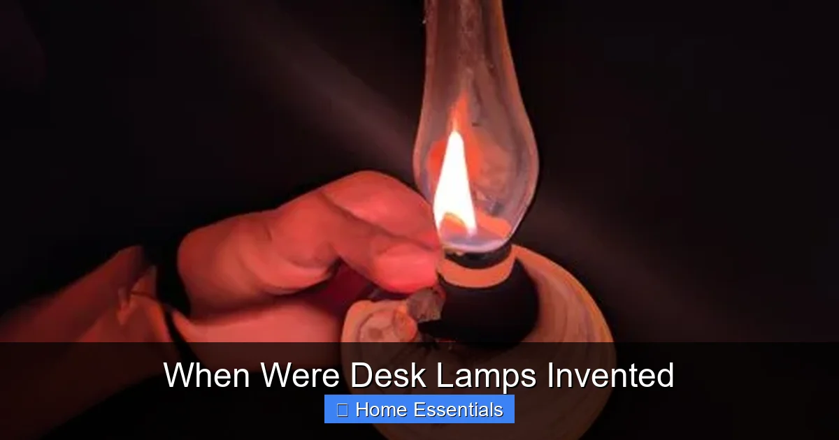 When Were Desk Lamps Invented