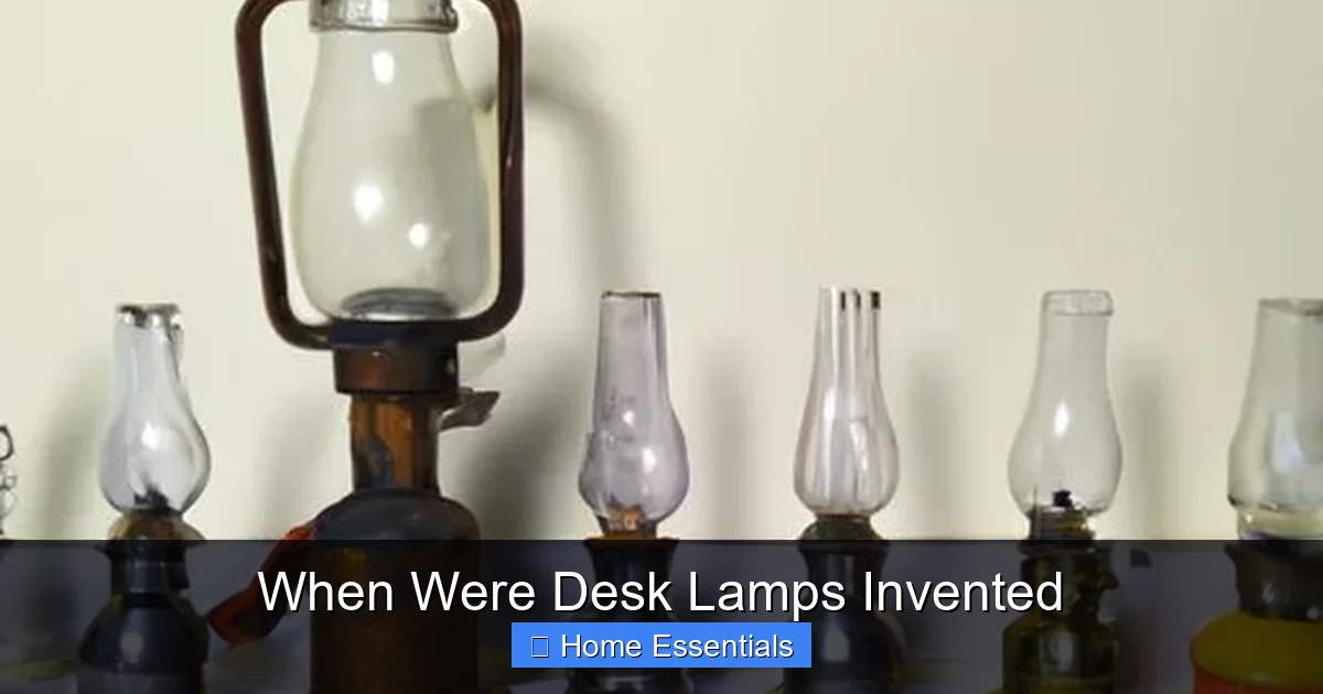 When Were Desk Lamps Invented