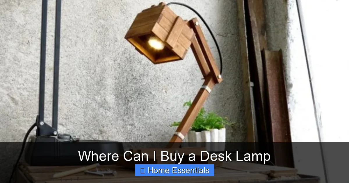 Where Can I Buy a Desk Lamp