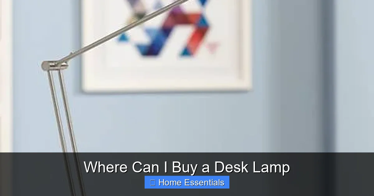 Where Can I Buy a Desk Lamp