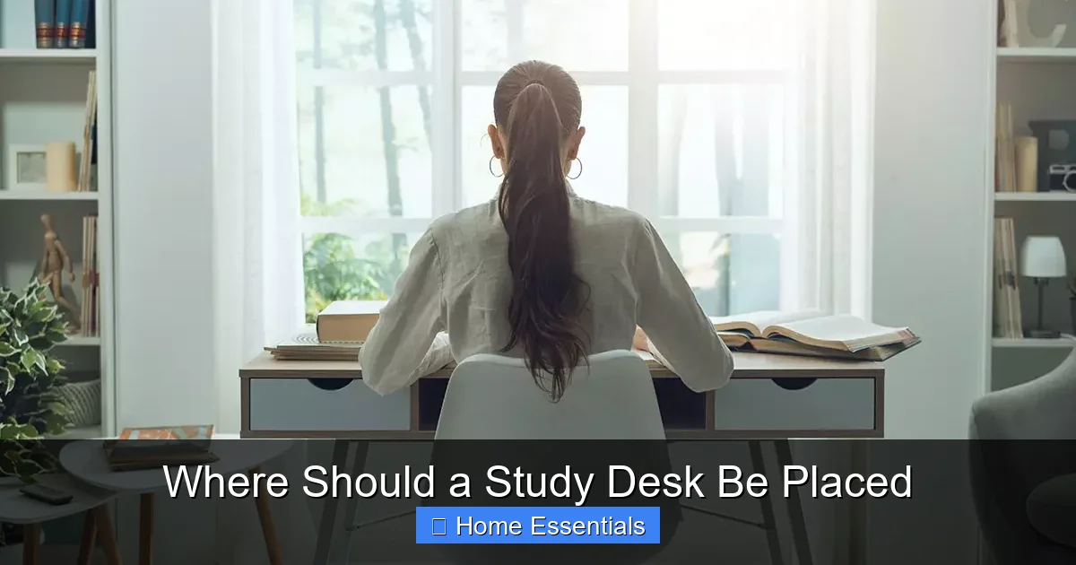 Where Should a Study Desk Be Placed