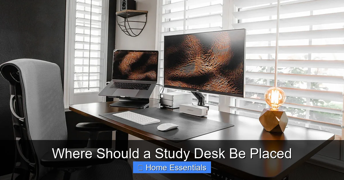 Where Should a Study Desk Be Placed