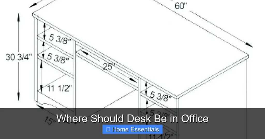 Where Should Desk Be in Office