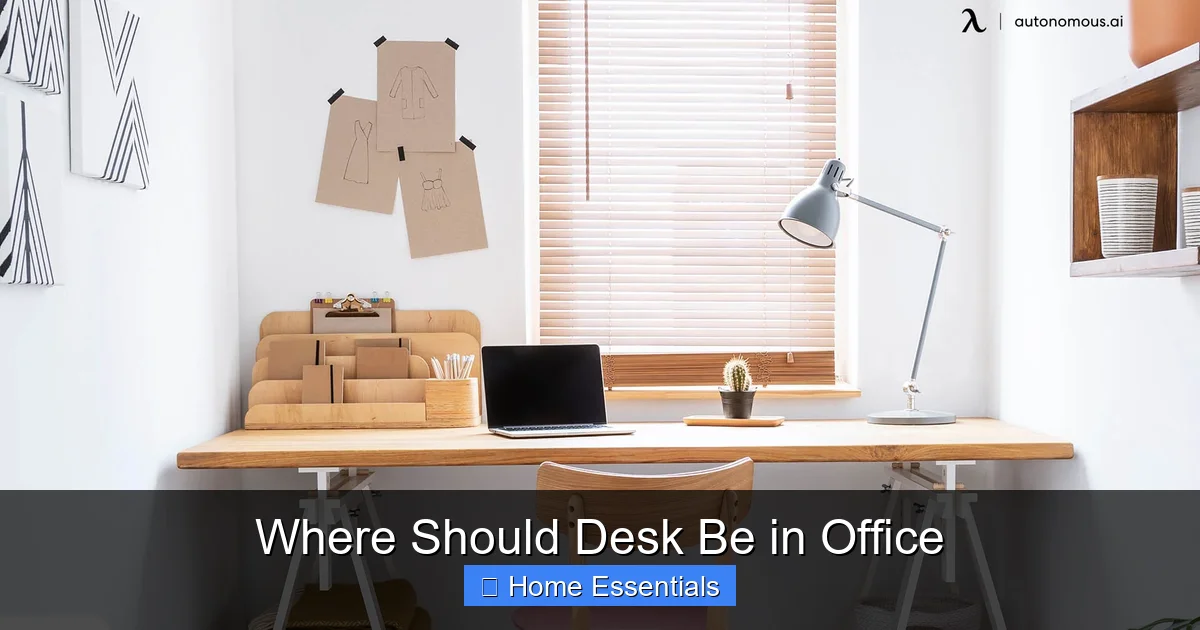 Where Should Desk Be in Office