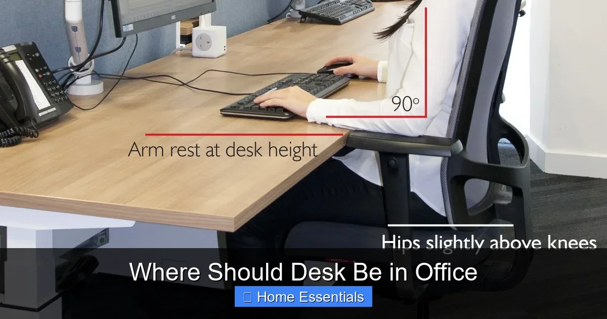 Where Should Desk Be in Office