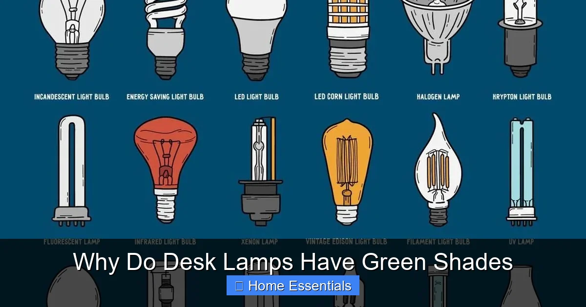 Why Do Desk Lamps Have Green Shades
