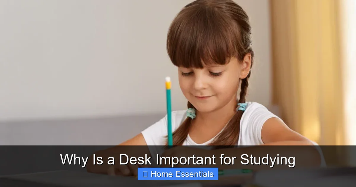 Why Is a Desk Important for Studying