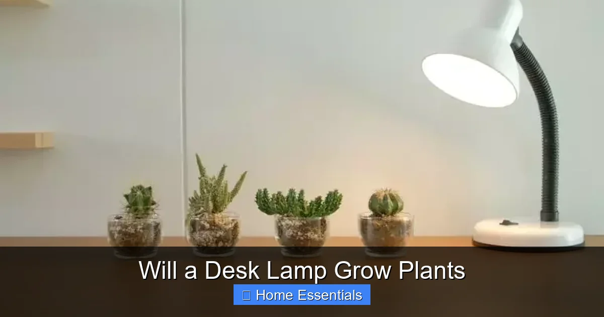 Will a Desk Lamp Grow Plants