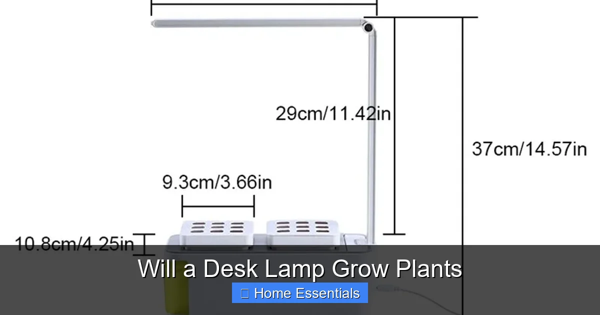 Will a Desk Lamp Grow Plants