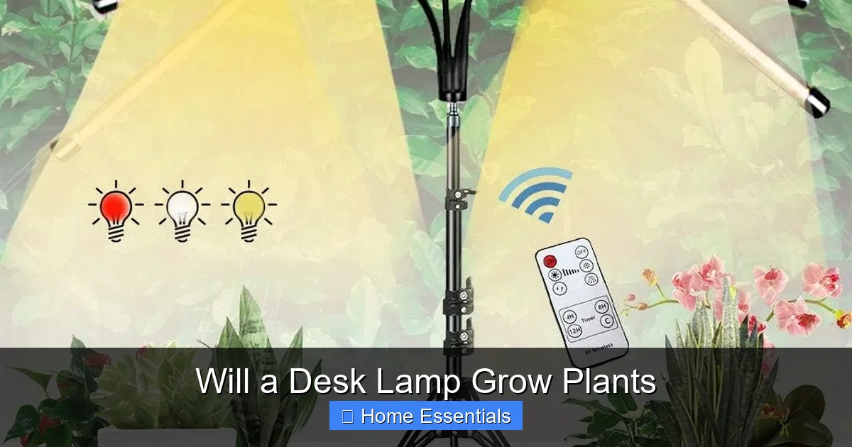 Will a Desk Lamp Grow Plants
