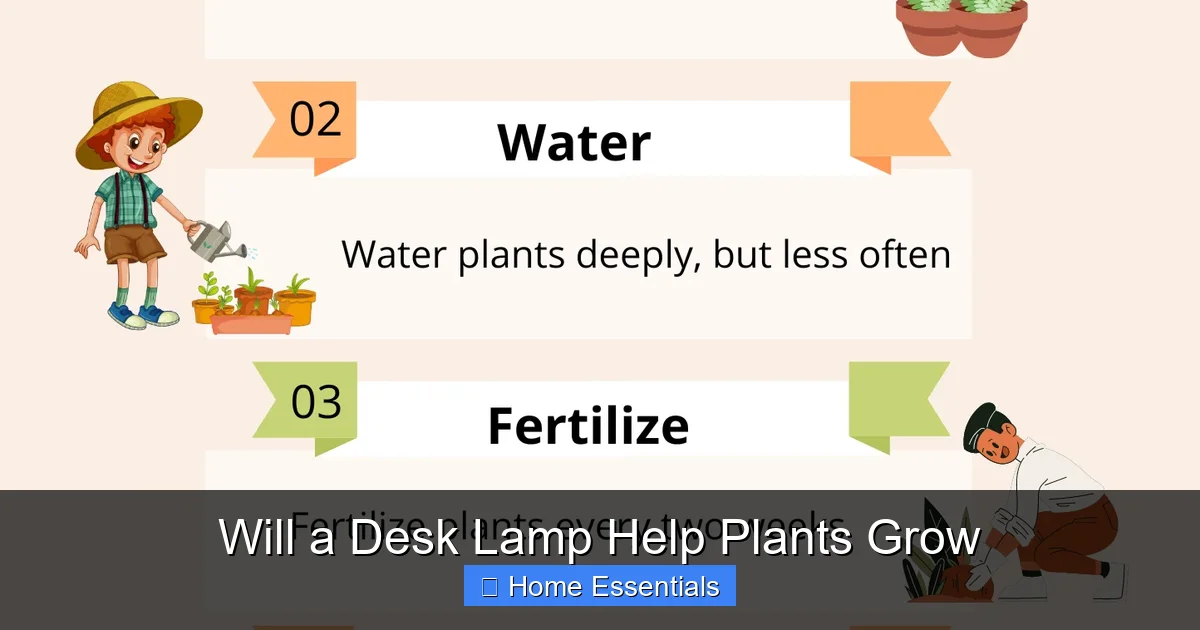 Will a Desk Lamp Help Plants Grow